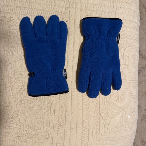 Blue Fleece Men's Gloves - Picture 1 of 4